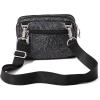 imageBaggallini Triple Zip Small Crossbody Bag for Women  8x6 Lightweight Convertible Fanny Pack Belt BagMidnight Blossom Print