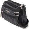 imageBaggallini Triple Zip Small Crossbody Bag for Women  8x6 Lightweight Convertible Fanny Pack Belt BagMidnight Blossom Print