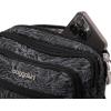 imageBaggallini Triple Zip Small Crossbody Bag for Women  8x6 Lightweight Convertible Fanny Pack Belt BagMidnight Blossom Print