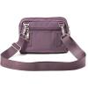 imageBaggallini Triple Zip Small Crossbody Bag for Women  8x6 Lightweight Convertible Fanny Pack Belt BagMisty Purple