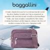 imageBaggallini Triple Zip Small Crossbody Bag for Women  8x6 Lightweight Convertible Fanny Pack Belt BagMisty Purple