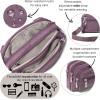 imageBaggallini Triple Zip Small Crossbody Bag for Women  8x6 Lightweight Convertible Fanny Pack Belt BagMisty Purple