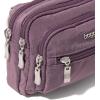 imageBaggallini Triple Zip Small Crossbody Bag for Women  8x6 Lightweight Convertible Fanny Pack Belt BagMisty Purple