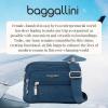 imageBaggallini Triple Zip Small Crossbody Bag for Women  8x6 Lightweight Convertible Fanny Pack Belt BagPacific