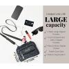 imageBaggallini Triple Zip Small Crossbody Bag for Women  8x6 Lightweight Convertible Fanny Pack Belt BagPewter Floral