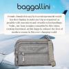 imageBaggallini Triple Zip Small Crossbody Bag for Women  8x6 Lightweight Convertible Fanny Pack Belt BagStone