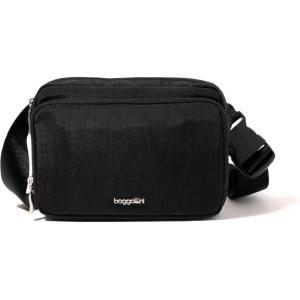 imageBaggallini Modern Belt Bag 5x8 Travel Fanny Pack Sling Bag Waistpack wRFID Card Holder Waterresistant Crossbody BagBlack