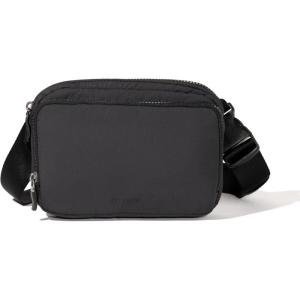 imageBaggallini Modern Belt Bag 5x8 Travel Fanny Pack Sling Bag Waistpack wRFID Card Holder Waterresistant Crossbody BagBlack Puff