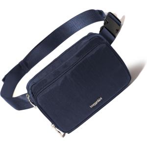 imageBaggallini Modern Belt Bag 5x8 Travel Fanny Pack Sling Bag Waistpack wRFID Card Holder Waterresistant Crossbody BagFrench Navy