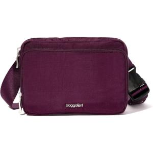 imageBaggallini Modern Belt Bag 5x8 Travel Fanny Pack Sling Bag Waistpack wRFID Card Holder Waterresistant Crossbody BagMulberry