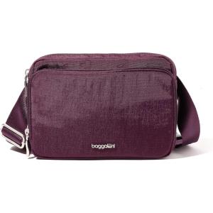 imageBaggallini Modern Belt Bag 5x8 Travel Fanny Pack Sling Bag Waistpack wRFID Card Holder Waterresistant Crossbody BagMulberry Print