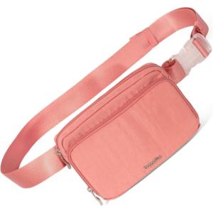 imageBaggallini Modern Belt Bag 5x8 Travel Fanny Pack Sling Bag Waistpack wRFID Card Holder Waterresistant Crossbody BagTerracotta