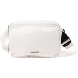 imageBaggallini Modern Belt Bag 5x8 Travel Fanny Pack Sling Bag Waistpack wRFID Card Holder Waterresistant Crossbody BagWhite
