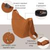 imageBaggallini Swift Crescent Crossbody Bag for Women  Lightweight 12quotx8quot Travel Purse HandbagBlite Caramel