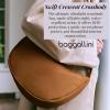 imageBaggallini Swift Crescent Crossbody Bag for Women  Lightweight 12quotx8quot Travel Purse HandbagBlite Caramel