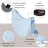 imageBaggallini Swift Crescent Crossbody Bag for Women  Lightweight 12quotx8quot Travel Purse HandbagBlite Ice Blue