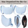 imageBaggallini Swift Crescent Crossbody Bag for Women  Lightweight 12quotx8quot Travel Purse HandbagBlite Ice Blue