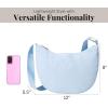 imageBaggallini Swift Crescent Crossbody Bag for Women  Lightweight 12quotx8quot Travel Purse HandbagBlite Ice Blue