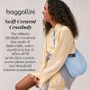 imageBaggallini Swift Crescent Crossbody Bag for Women  Lightweight 12quotx8quot Travel Purse HandbagBlite Ice Blue