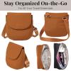 imageBaggallini Swift Flap Mini 63quotx7quot Lightweight Small Travel Purse with Crossbody Strap and RFIDBlite Caramel