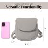 imageBaggallini Swift Flap Mini 63quotx7quot Lightweight Small Travel Purse with Crossbody Strap and RFIDBlite Silver Sand