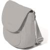 imageBaggallini Swift Flap Mini 63quotx7quot Lightweight Small Travel Purse with Crossbody Strap and RFIDBlite Silver Sand