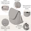 imageBaggallini Swift Flap Mini 63quotx7quot Lightweight Small Travel Purse with Crossbody Strap and RFIDBlite Silver Sand