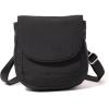 imageBaggallini Swift Flap Mini 63quotx7quot Lightweight Small Travel Purse with Crossbody Strap and RFIDBlite Black