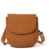 imageBaggallini Swift Flap Mini 63quotx7quot Lightweight Small Travel Purse with Crossbody Strap and RFIDBlite Caramel