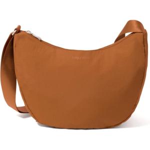 imageBaggallini Swift Crescent Crossbody Bag for Women  Lightweight 12quotx8quot Travel Purse HandbagBlite Caramel
