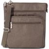 imageBaggallini Crossbody Bag for Women 10quot X 107quot Lightweight Handbags with RFID Card Slots Interior DividerDark Umber Heritage
