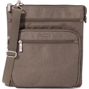 imageBaggallini Crossbody Bag for Women 10quot X 107quot Lightweight Handbags with RFID Card Slots Interior DividerDark Umber Heritage