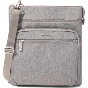 imageBaggallini Crossbody Bag for Women 10quot X 107quot Lightweight Handbags with RFID Card Slots Interior DividerStone Heritage