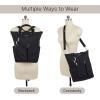 imageBaggallini All Set 3 in 1 Tote Backpack  15quotx105quot Lightweight Travel Bag wRFID Phone WristletMulberry