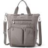 imageBaggallini All Set 3 in 1 Tote Backpack  15quotx105quot Lightweight Travel Bag wRFID Phone WristletSterling Shimmer
