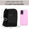 imageBaggallini Modern Take Two RFID 5quotx7quot Lightweight Small Phone Wallet Crossbody BagNylon Travel PurseBlack