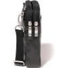 imageBaggallini Modern Take Two RFID 5quotx7quot Lightweight Small Phone Wallet Crossbody BagNylon Travel PurseBlack Gloss Ripstop