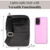imageBaggallini Modern Take Two RFID 5quotx7quot Lightweight Small Phone Wallet Crossbody BagNylon Travel PurseBlack Gloss Ripstop