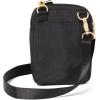 imageBaggallini Modern Take Two RFID 5quotx7quot Lightweight Small Phone Wallet Crossbody BagNylon Travel PurseBlack W Gold Hardware