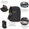 imageBaggallini Modern Take Two RFID 5quotx7quot Lightweight Small Phone Wallet Crossbody BagNylon Travel PurseBlack W Gold Hardware