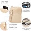 imageBaggallini Modern Take Two RFID 5quotx7quot Lightweight Small Phone Wallet Crossbody BagNylon Travel PurseChampagne Puff