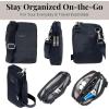 imageBaggallini Modern Take Two RFID 5quotx7quot Lightweight Small Phone Wallet Crossbody BagNylon Travel PurseFrench Navy