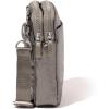 imageBaggallini Modern Take Two RFID 5quotx7quot Lightweight Small Phone Wallet Crossbody BagNylon Travel PurseGunmetal Puff