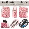 imageBaggallini Modern Take Two RFID 5quotx7quot Lightweight Small Phone Wallet Crossbody BagNylon Travel PurseHeart Print