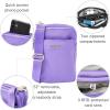imageBaggallini Modern Take Two RFID 5quotx7quot Lightweight Small Phone Wallet Crossbody BagNylon Travel PurseLavender Surf