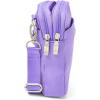 imageBaggallini Modern Take Two RFID 5quotx7quot Lightweight Small Phone Wallet Crossbody BagNylon Travel PurseLavender Surf