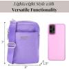 imageBaggallini Modern Take Two RFID 5quotx7quot Lightweight Small Phone Wallet Crossbody BagNylon Travel PurseLavender Surf