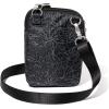 imageBaggallini Modern Take Two RFID 5quotx7quot Lightweight Small Phone Wallet Crossbody BagNylon Travel PurseMidnight Blossom Print