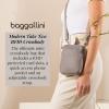 imageBaggallini Modern Take Two RFID 5quotx7quot Lightweight Small Phone Wallet Crossbody BagNylon Travel PurseMoonrock