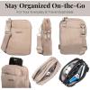 imageBaggallini Modern Take Two RFID 5quotx7quot Lightweight Small Phone Wallet Crossbody BagNylon Travel PurseMoonrock